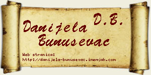 Danijela Bunuševac vizit kartica